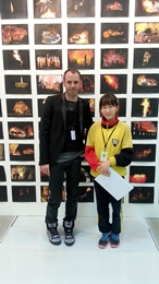 April kid announcer 서아림 & Artist Timothee Talard Photo
