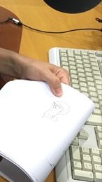 Michael's drawing of his own  Photo