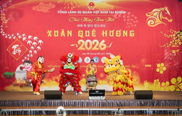 KHÁM PHÁ BUSAN: Giới thiệu chương trình đón Tết Nguyên đán 2026 – “Xuân yêu thương” do Tổng lãnh sự quán Việt Nam tại Busan tổ chức. Photo